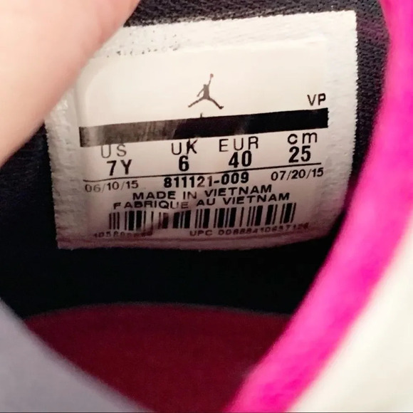 Nike Air Jordan Spike Forty Youth‎ 7 7Y Black Gray Fuchsia Sport 811121-009 - Picture 12 of 13